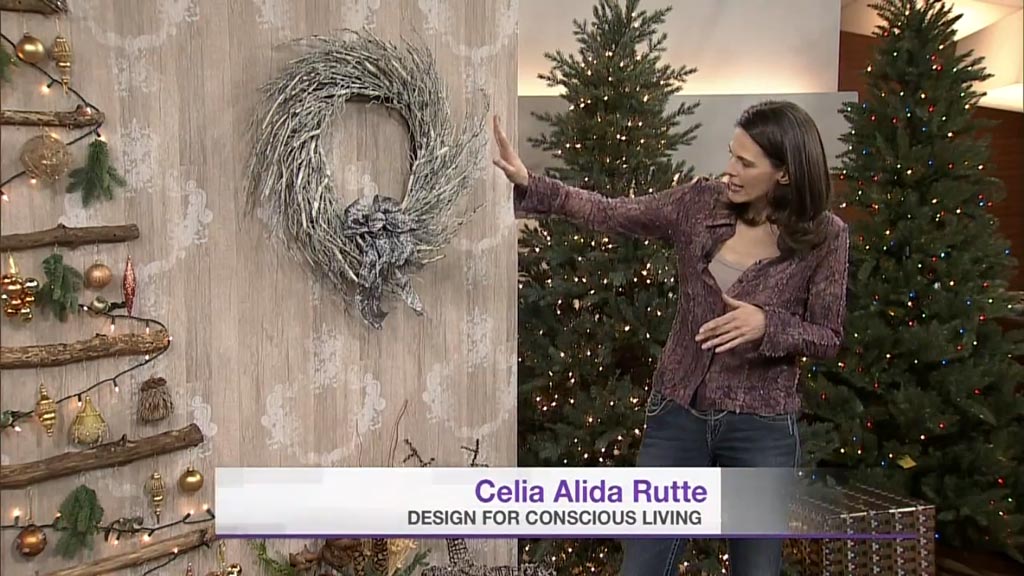 Cityline Guest Designer Celia Alida Rutte Shows How to Make a Wall Mounted Christmas Tree