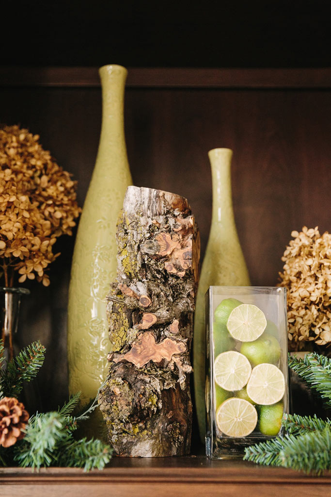 Design for Conscious Living - 5 Beautiful Ways to Decorate with Tree Stumps for Christmas - Cubby